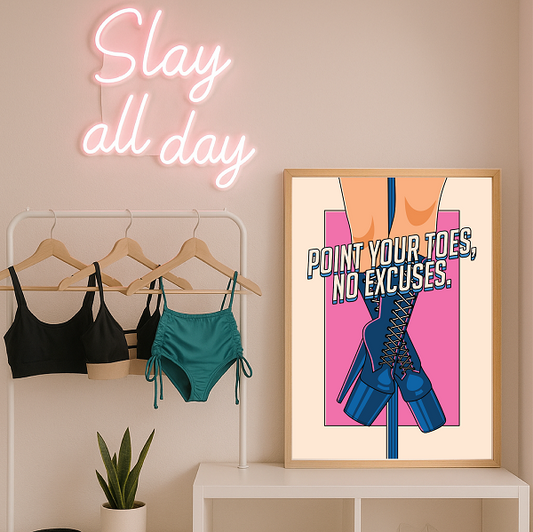 Post'R - Point your toes - rose