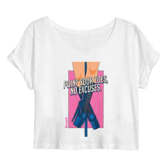 crop top blanc point your toes