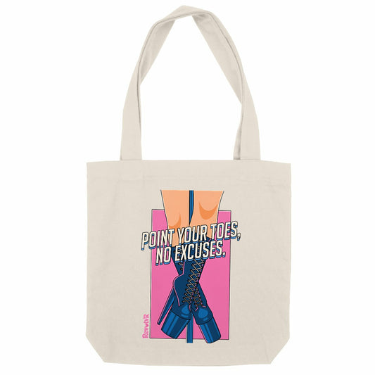 tote bag point your toes 3