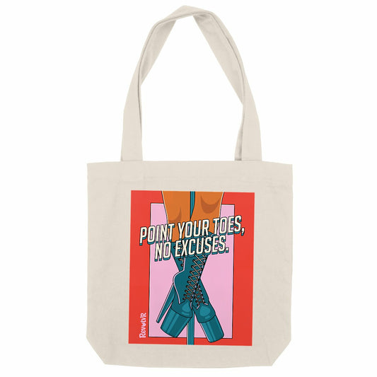 tote bag point your toes 2