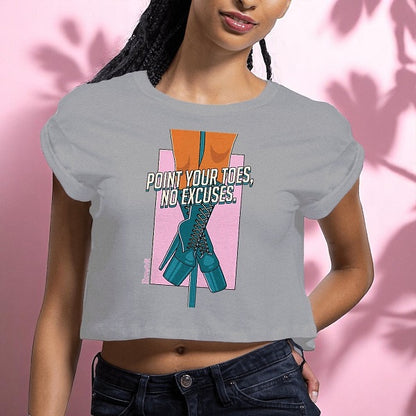 Crop top gris  – Point Your Toes