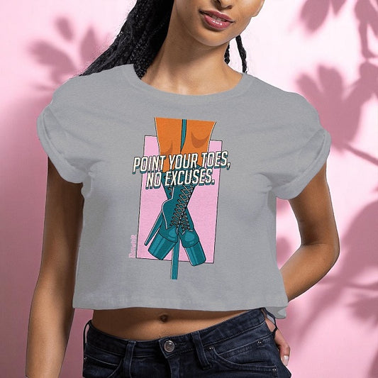 Crop top gris  – Point Your Toes