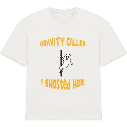 oversized tee shirt ghost gravity orange