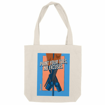 tote bag point your toes 1