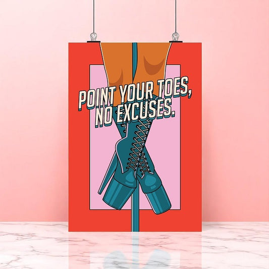 Post'R - Point your toes - rouge