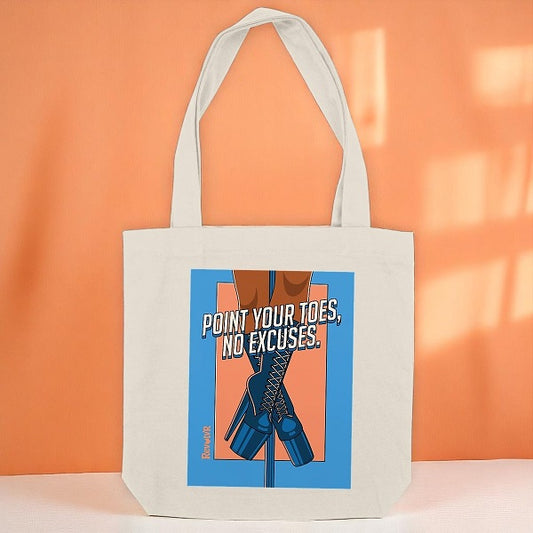 Le tote-bag - Point your toes - bleu