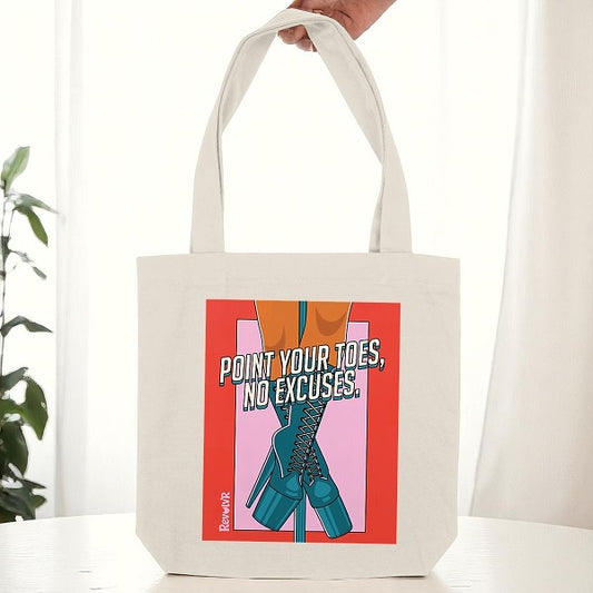 Le tote-bag - Point your toes - rouge